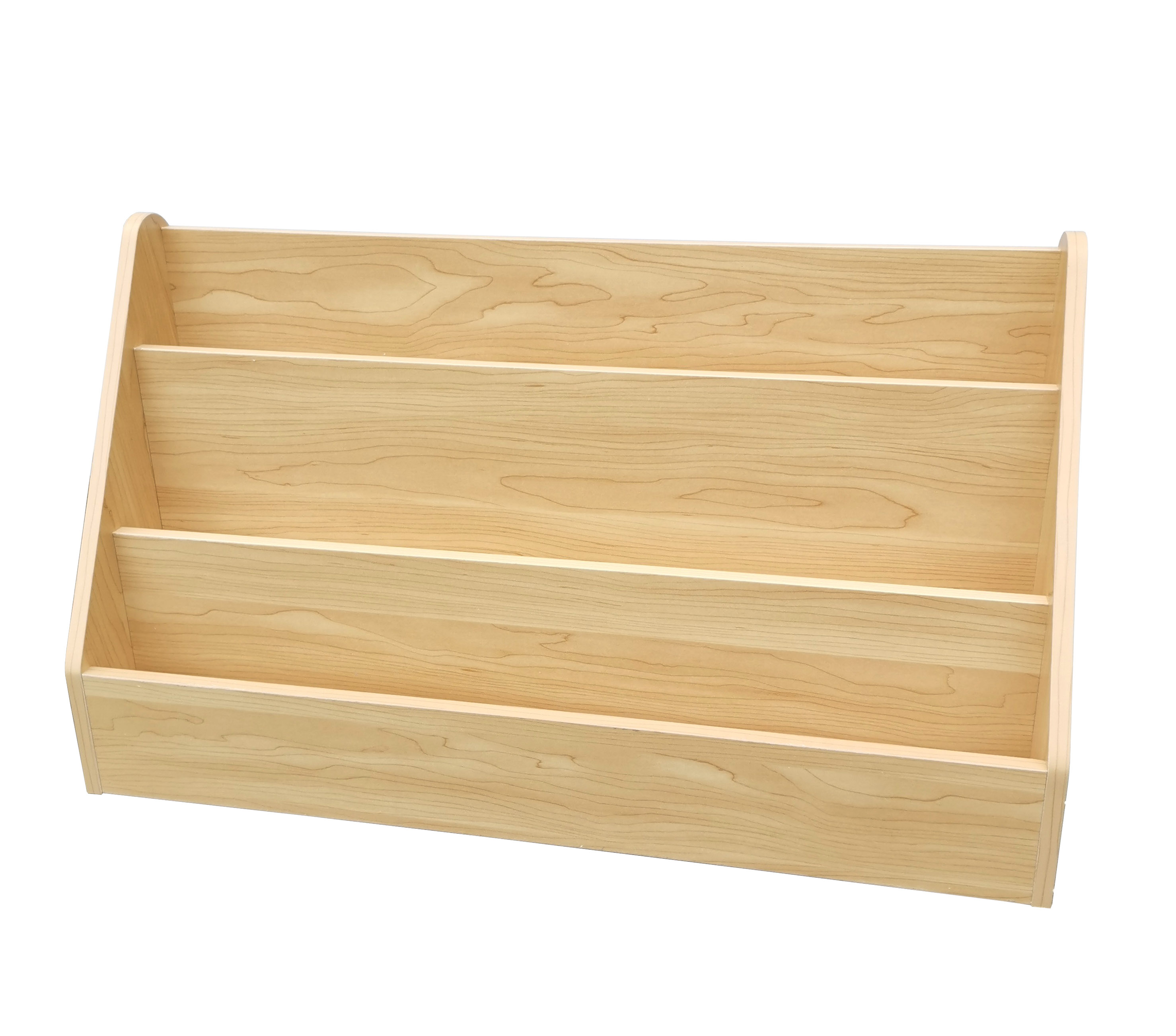 Wood Literature Rack Table Countertop Display Brochure Holder Swatch